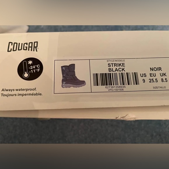 COUGAR Strike Nylon toddler Winter Ankle Boots 9C - Picture 8 of 8